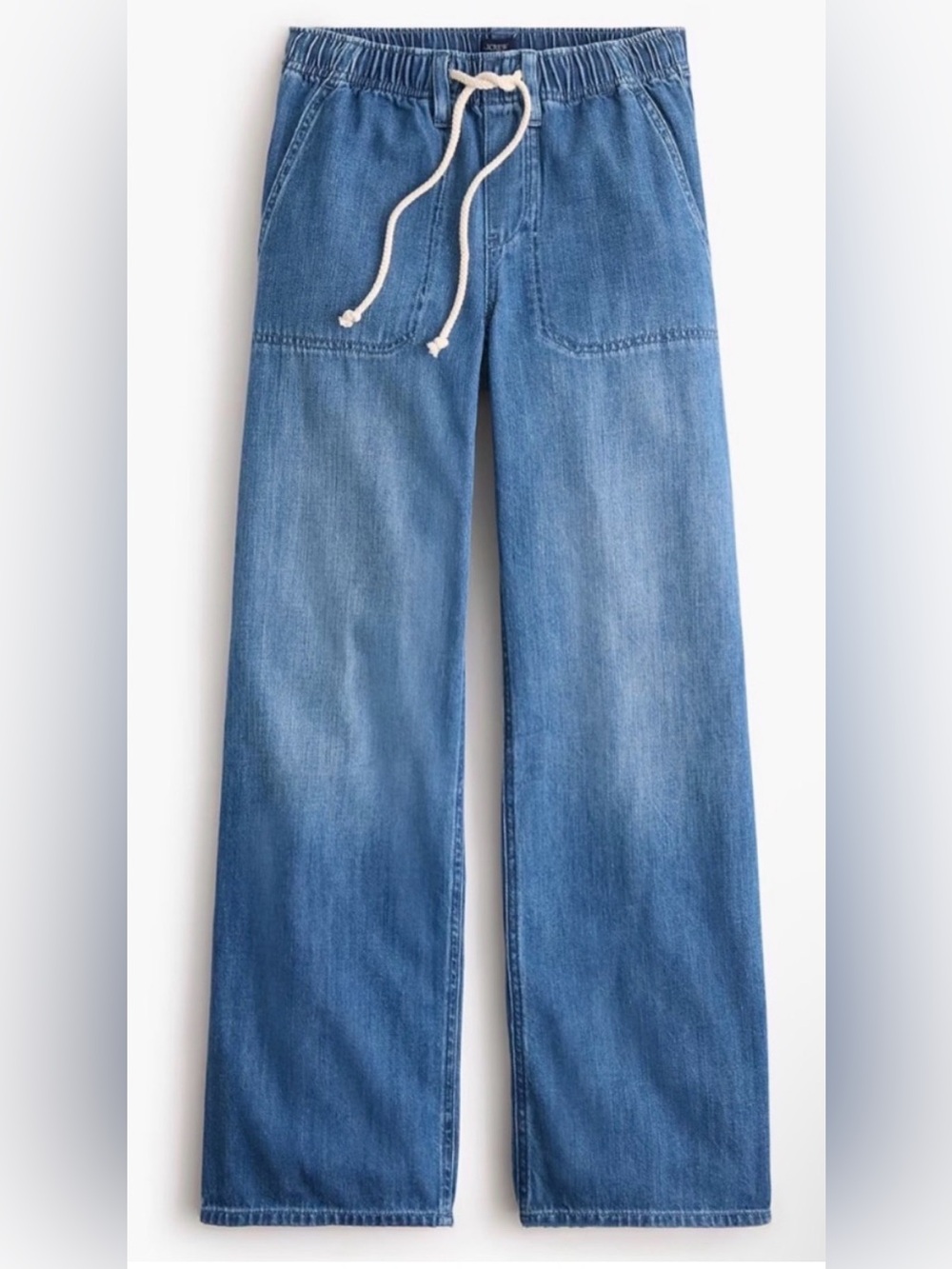 Nw/oT: J Crew Wide-Leg Womens Jeans with Drawstring Waist - size 28